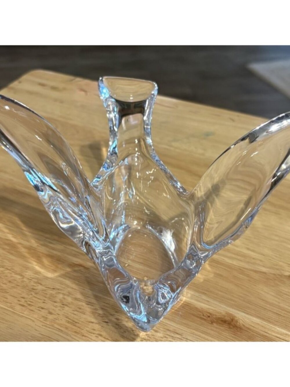 Princess House Vtg 80s #458 Lead Crystal Bird Candy/Nut Dish 8” x 7" x 4" - V